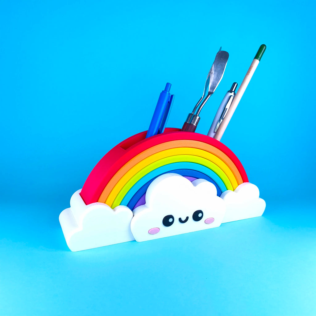 Rainbow Cloud Desk Organizer