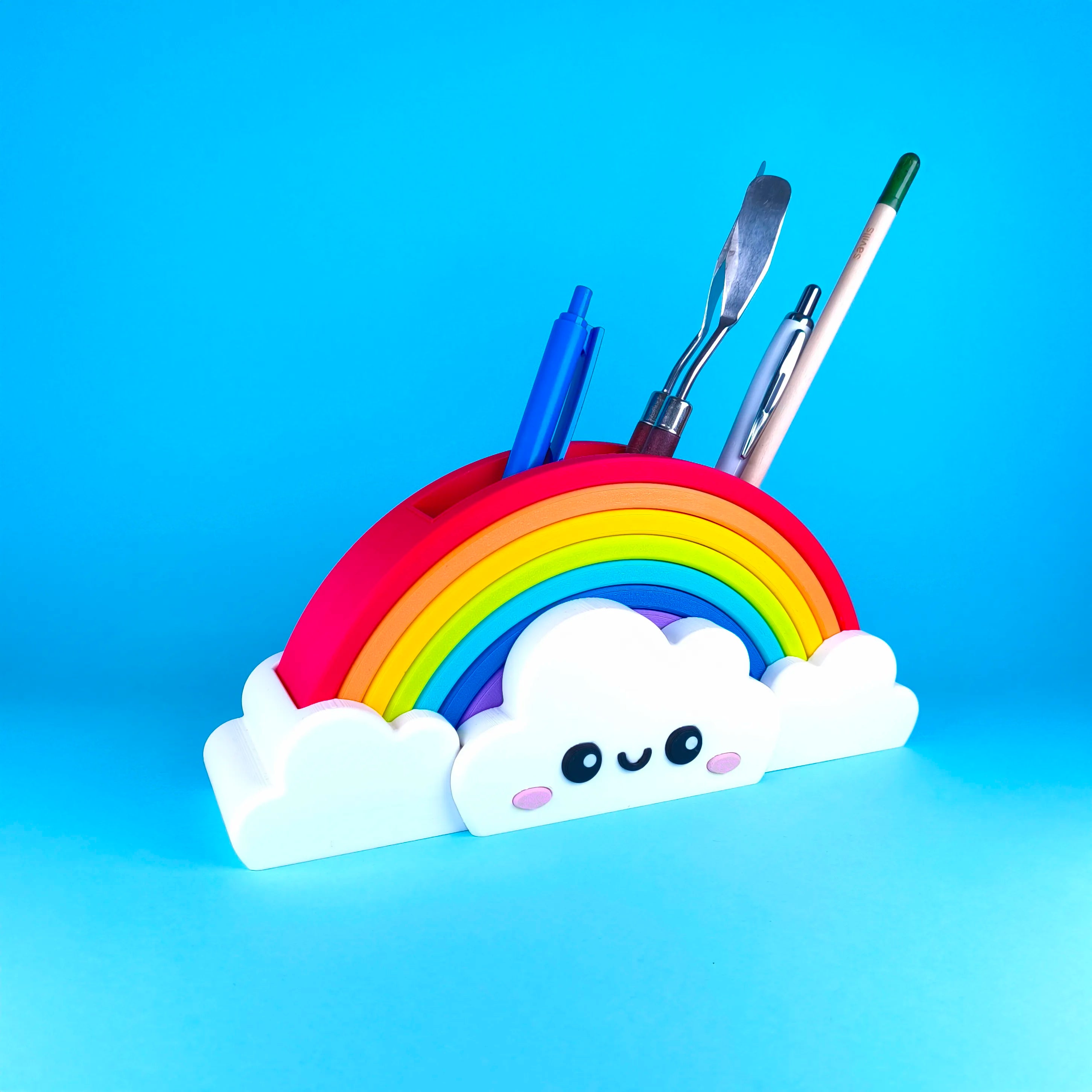 Rainbow Cloud Desk Organizer