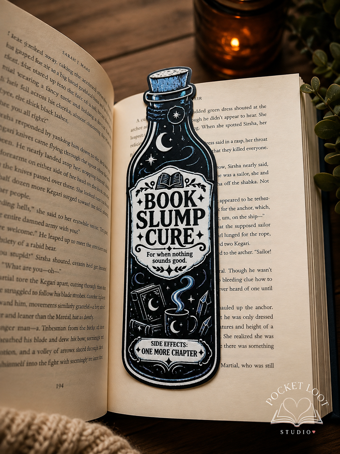 Book Slump Cure Bookmark | 3D Printed
