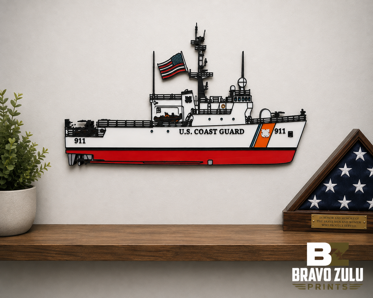 USCG  Famous Class 270 | 3D Printed Wall Art