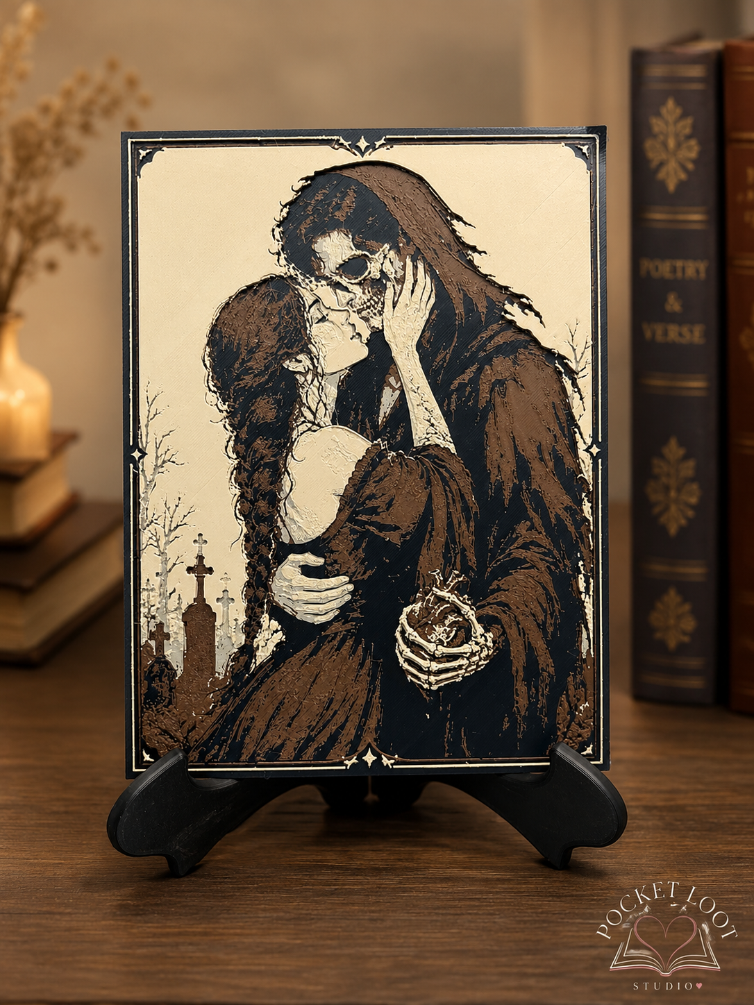 Crown Me Dead Inspired Art | 3D Printed Canvas Art