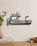 USCG Aids to Navigation Boat | 3D Printed Wall Art