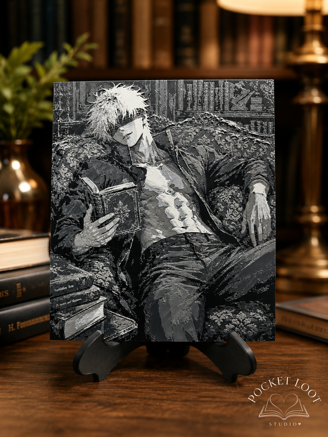Gojo Inspired 3D Printed Canvas Art