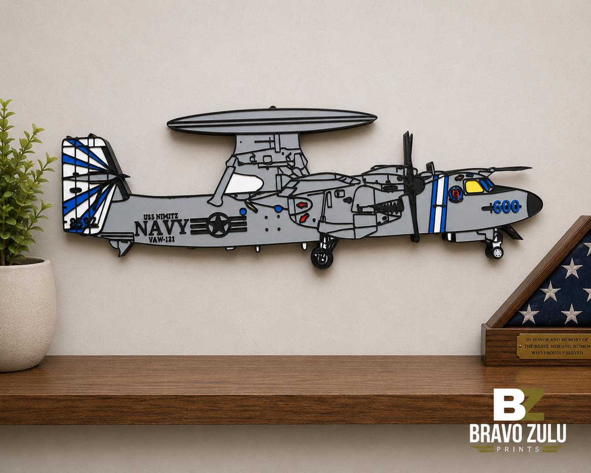 US Navy E-2D Hawkeye | 3D Printed Wall Art