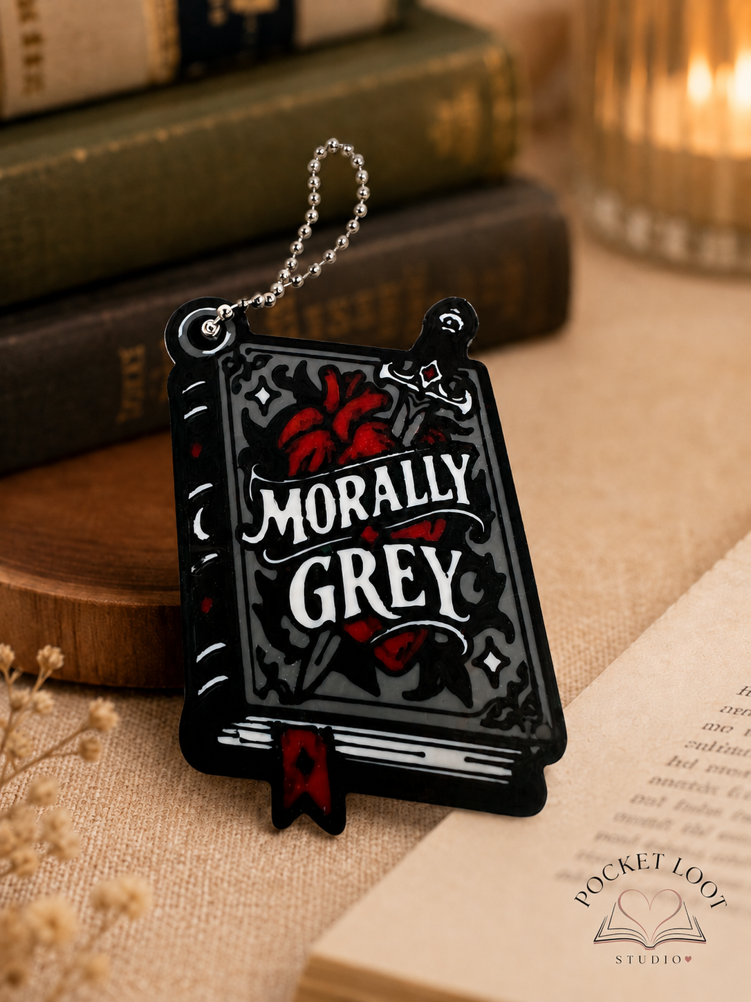 Morally Grey Keychain