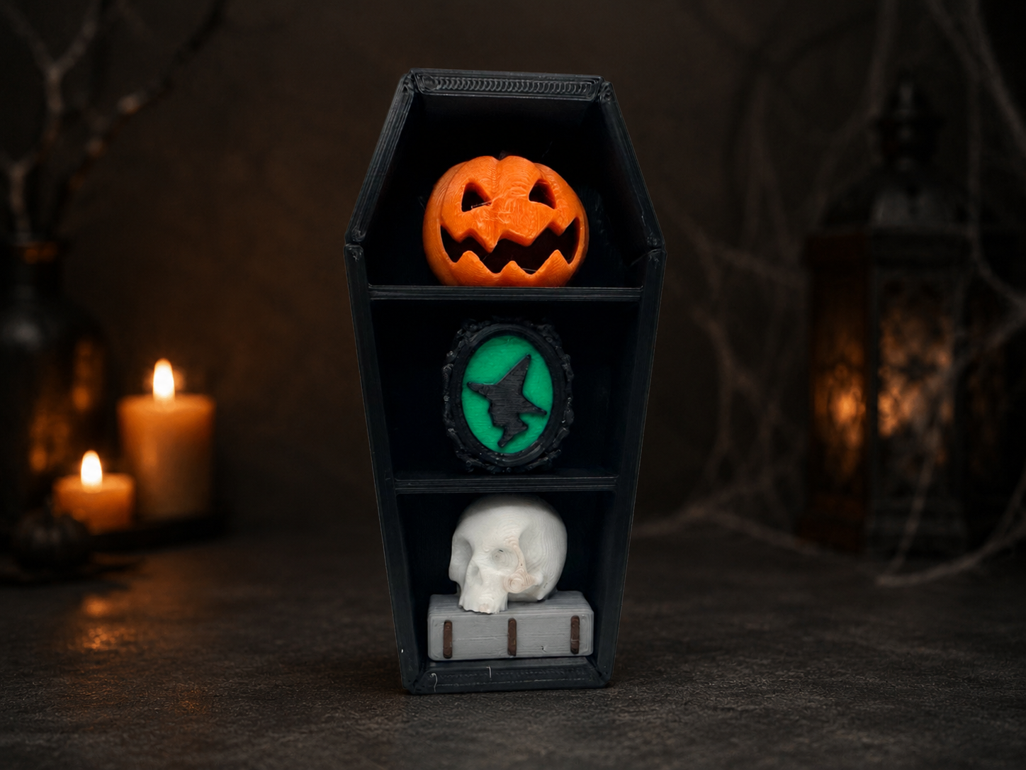Spooky Coffin Keychain