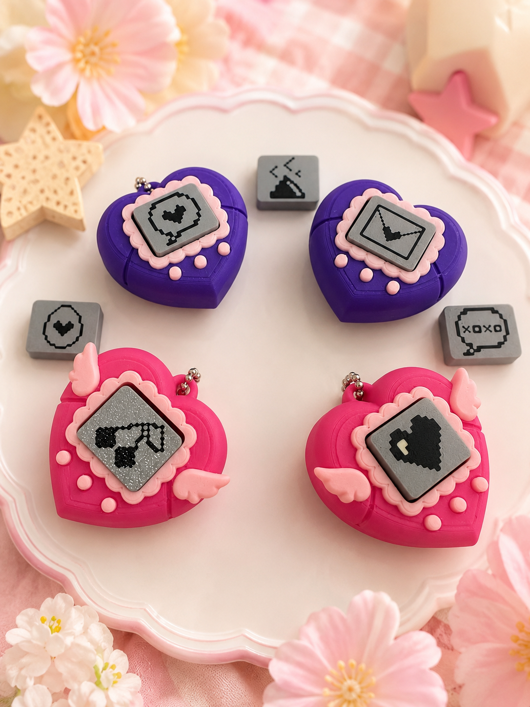 Retro Heart Pixel Pals