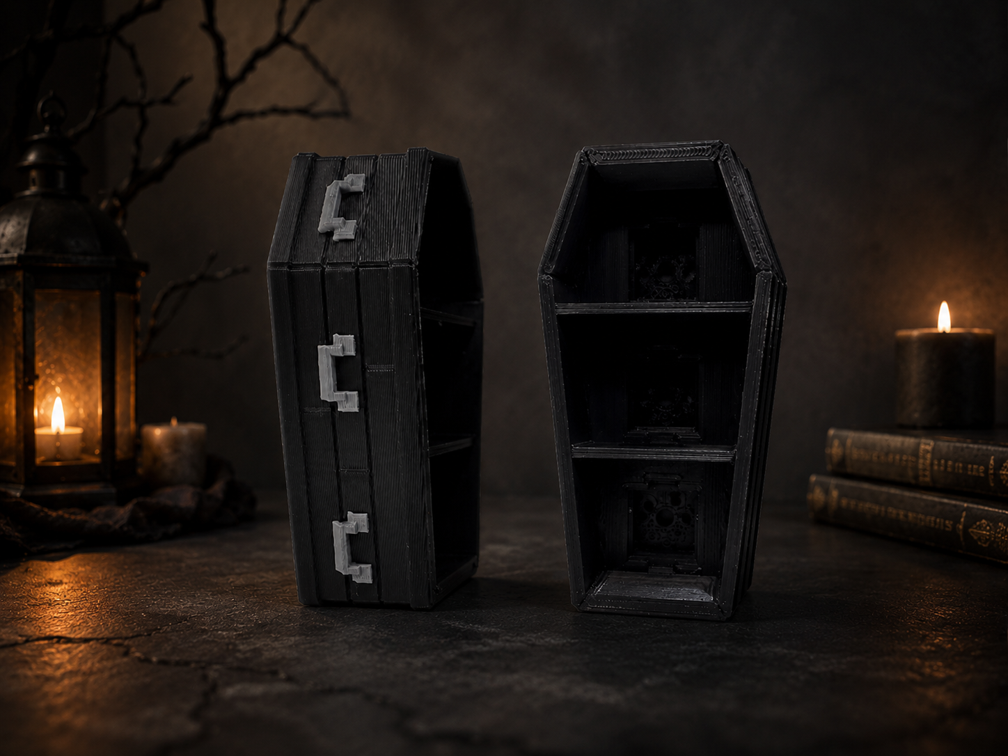 Spooky Coffin Keychain