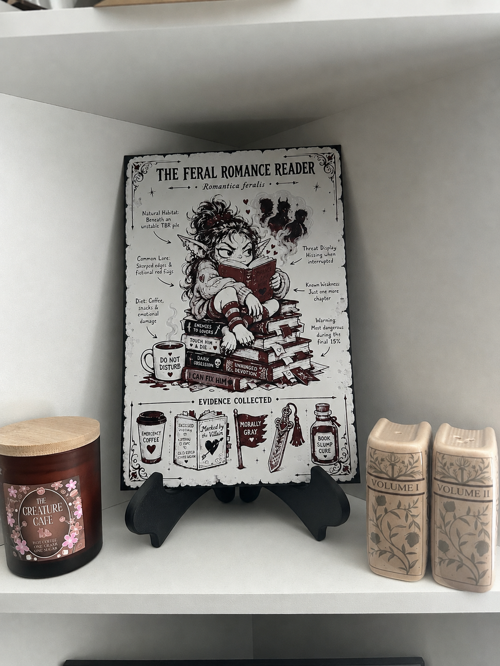 The Feral Romance Reader 3D Printed Art
