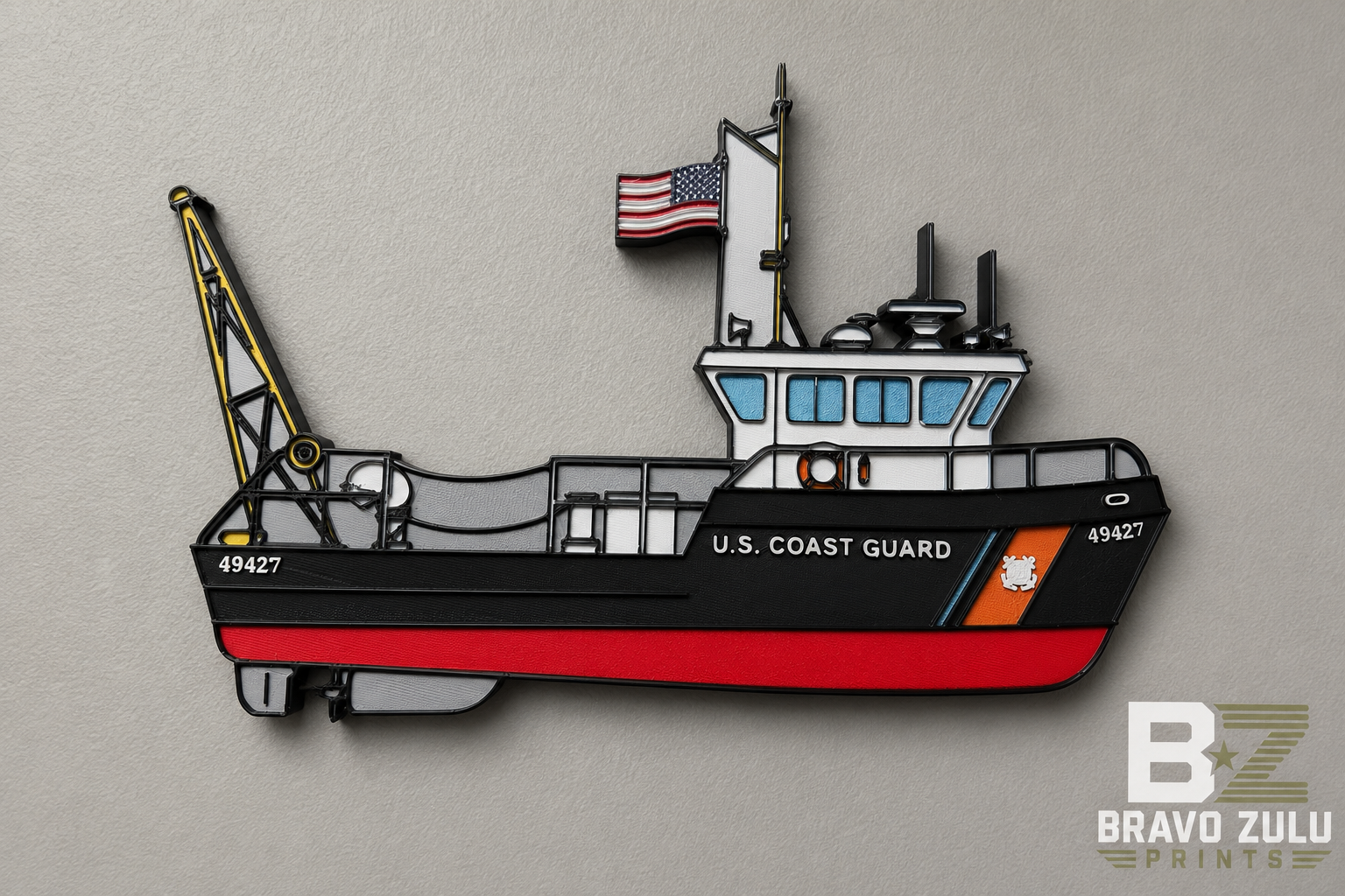 USCG 49ft BUSL | 3D Printed Wall Art