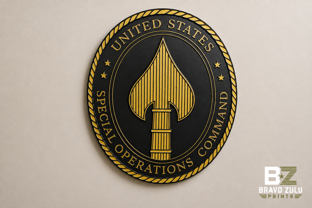 Custom 3D Printed Plaque