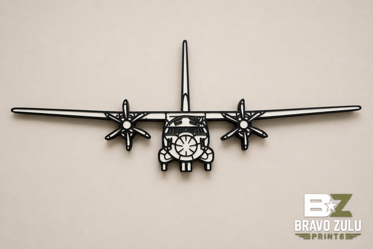 USCG C-27J Spartan Forward View | 3D Printed Wall Art