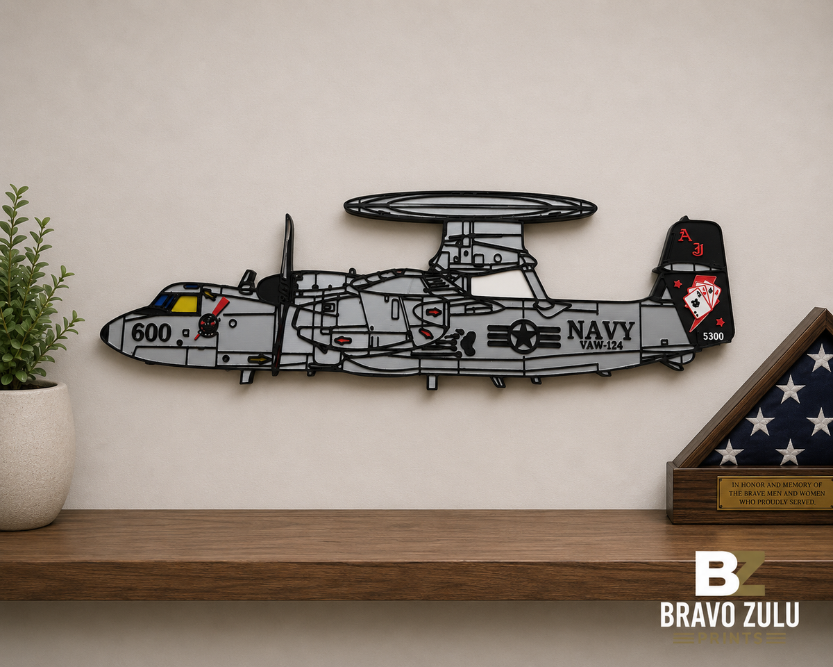 US Navy E-2D Hawkeye | 3D Printed Wall Art