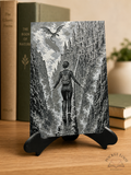 Fourth Wing Inspired Parapet | 3D Printed Canvas Art