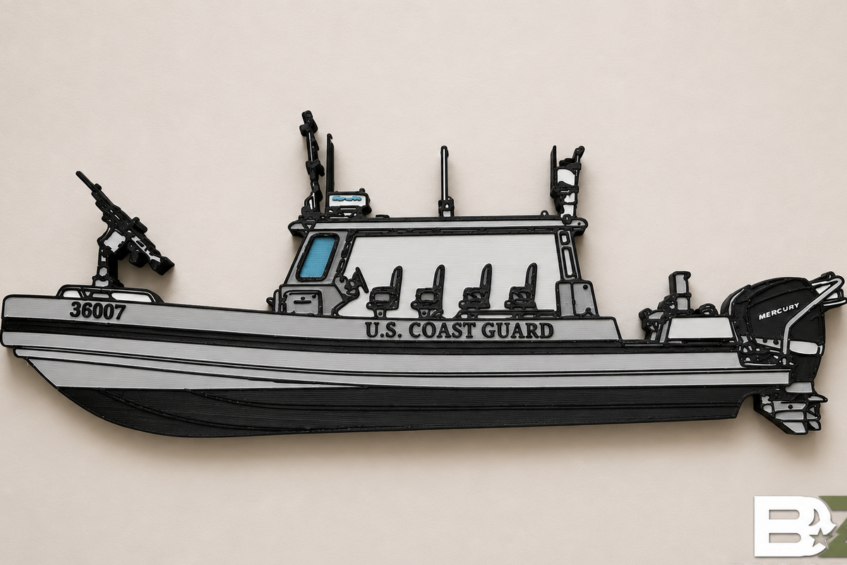 USCG 36ft Special Purpose Craft – Law Enforcement II (SPC-LE II) | 3D Printed Wall Art