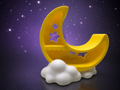 Crescent Moon Mini Decor Shelf | 3D Printed