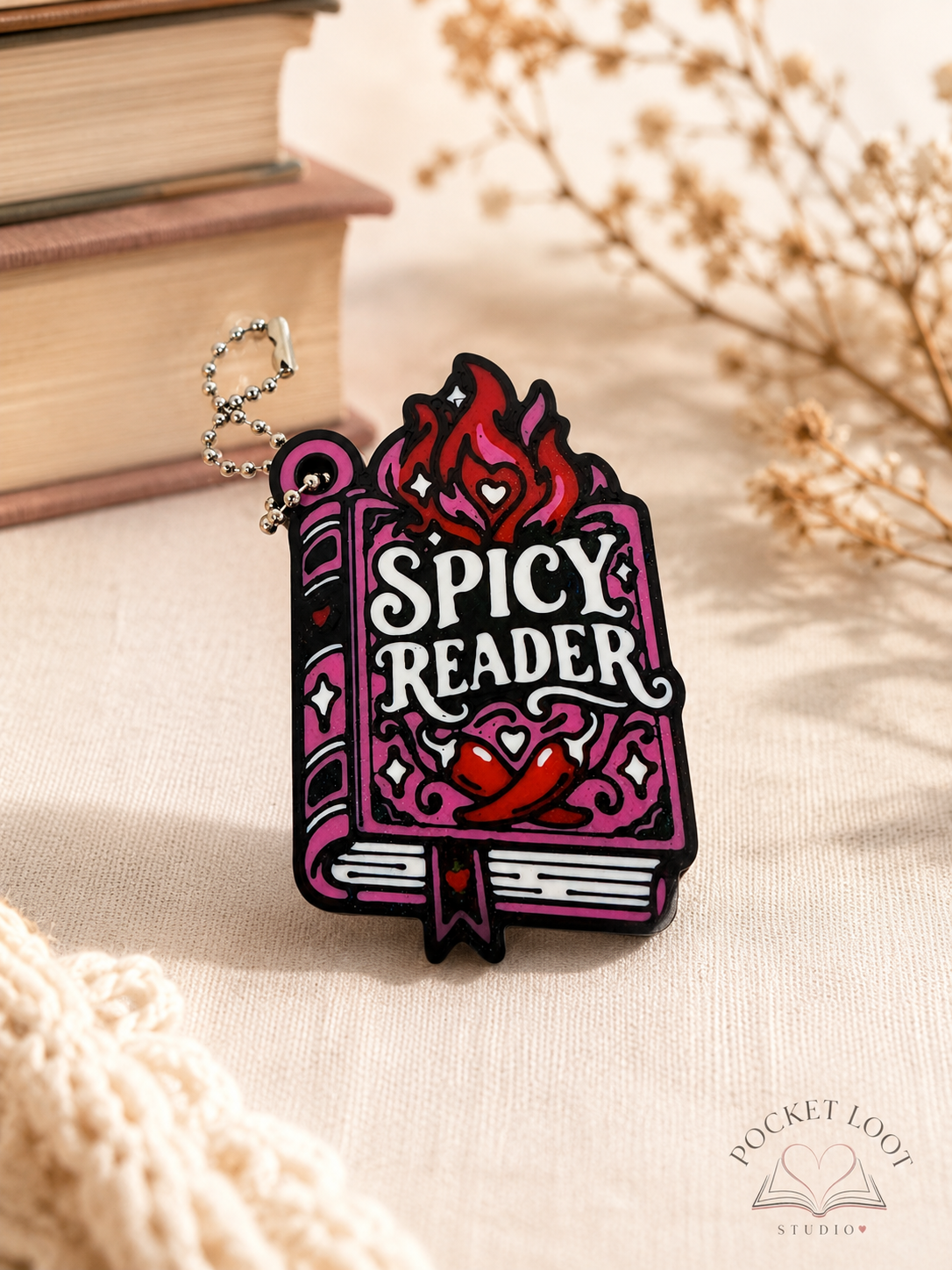 Spicy Reader Keychain